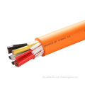 High-Voltage Electric Vehicle Charging Cable: Orange Shielded, Double Insulated, Silicone Coated for EVs